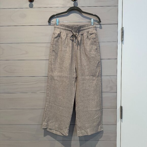 Quince 100% European Linen Wide Leg Pants, XS, Flax - Picture 2 of 4